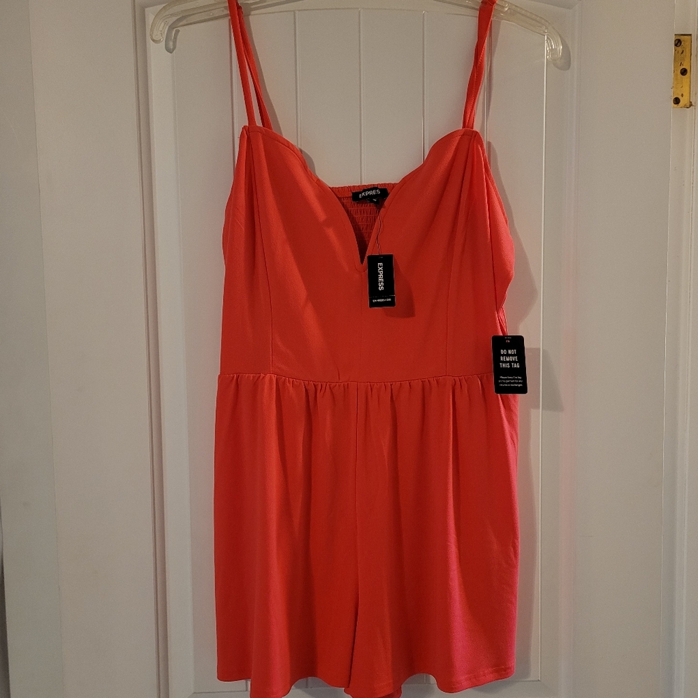 NWT Express (Coral/ Pink) Romper